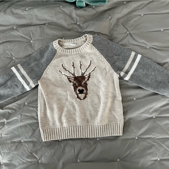 Janie and Jack deer sweater - Picture 1 of 4